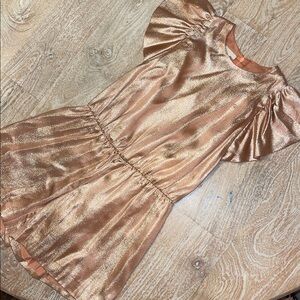 Girls Gucci shorts romper metallic rose gold size 8